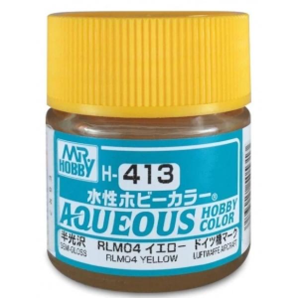 Mr Hobby -Gunze Aqueous Hobby Colors (10 ml) RLM04 Yellow  - H-413