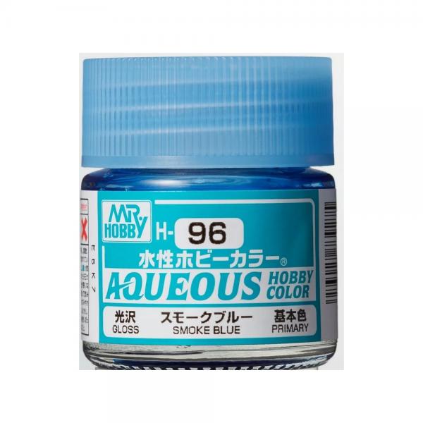Mr Hobby -Gunze Aqueous Hobby Colors (10 ml) Smoke Blue  - H-096