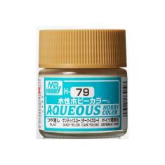 Mr Hobby -Gunze Aqueous Hobby Colors (10 ml) Sandy Yellow (Dark Yellow) 