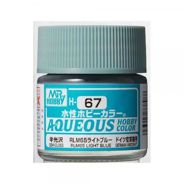 Mr Hobby -Gunze Aqueous Hobby Colors (10 ml) RLM65 Light Blue  - H-067