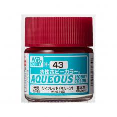 Mr Hobby -Gunze Aqueous Hobby Colors (10 ml) Wine Red 