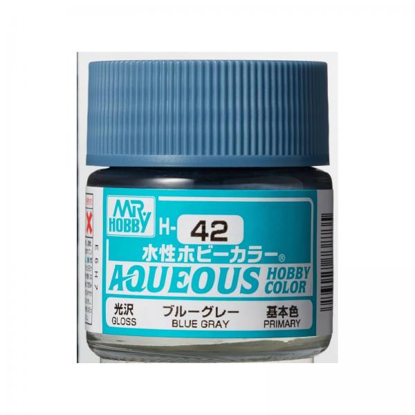 Mr Hobby -Gunze Aqueous Hobby Colors (10 ml) Blue Gray  - H-042