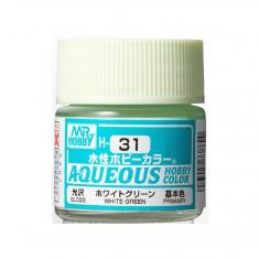 Mr Hobby -Gunze Aqueous Hobby Colors (10 ml) White Green 