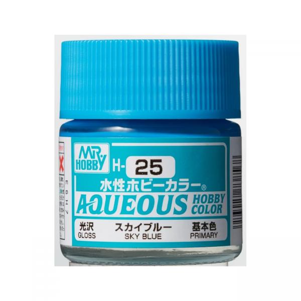 Mr Hobby -Gunze Aqueous Hobby Colors (10 ml) Sky Blue  - H-025