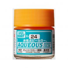 Mr Hobby -Gunze Aqueous Hobby Colors (10 ml) Orange Yellow 