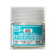 Mr Hobby -Gunze Aqueous Hobby Colors (10 ml) Flat Clear 