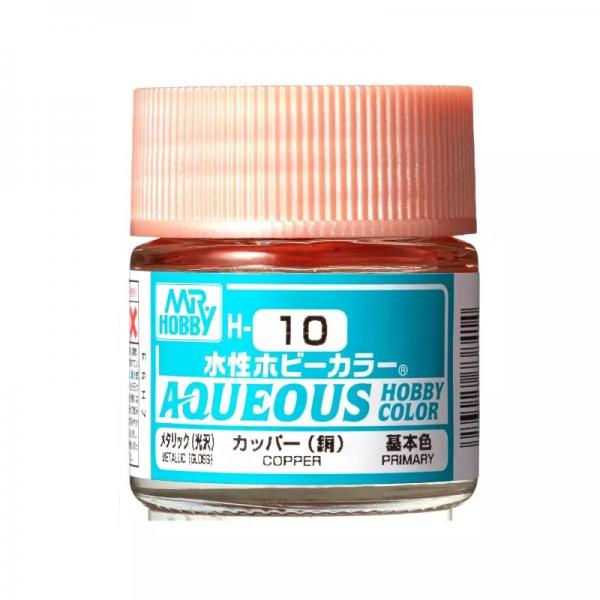 Mr Hobby -Gunze Aqueous Hobby Colors (10 ml) Copper  - H-010