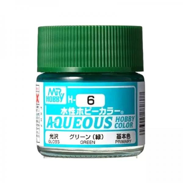 Mr Hobby -Gunze Aqueous Hobby Colors (10 ml) Green  - H-006