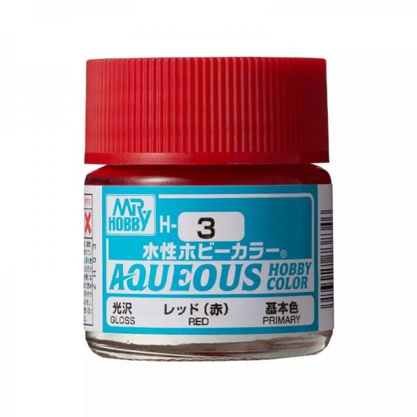 Mr Hobby -Gunze Aqueous Hobby Colors (10 ml) Red  - H-003