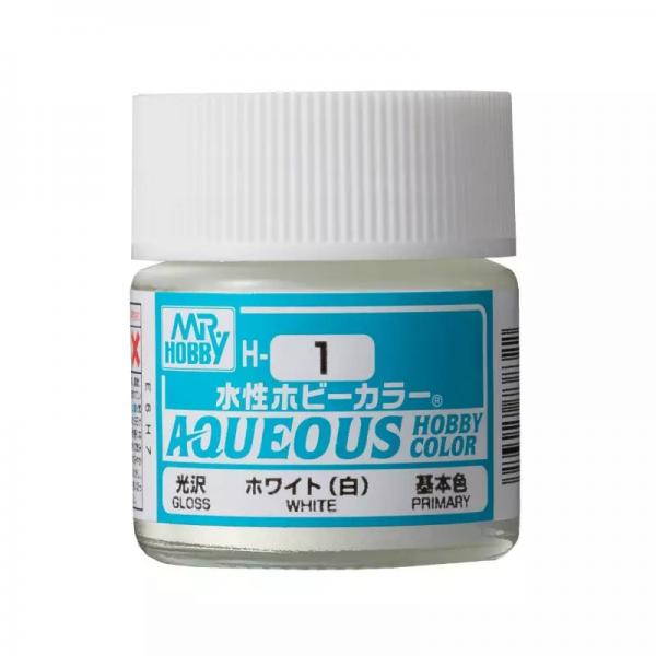 Mr Hobby -Gunze Aqueous Hobby Colors (10 ml) White  - H-001