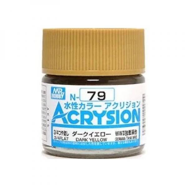 Mr Hobby -Gunze Acrysion (10 ml) Dark Yellow  - N-079