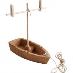 Kit de montaje de barco de corcho