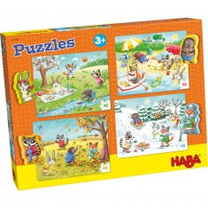 15 piece puzzles: 4 puzzles: The seasons