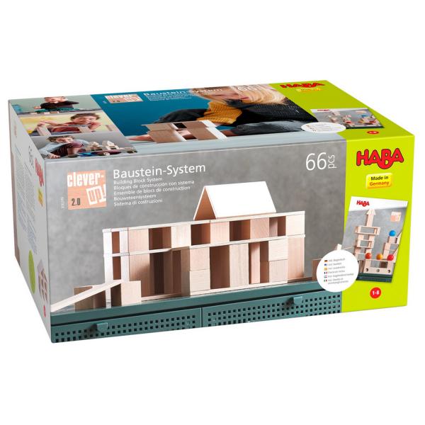 Wooden building blocks: 66 pieces - Haba-306249