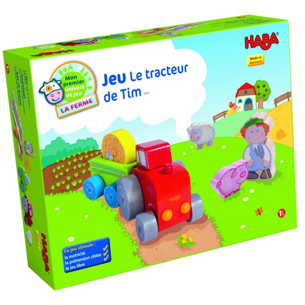 Mon premier univers de jeu La ferme : Le tracteur de Tim - Haba-5893