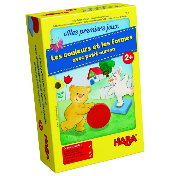 My first games: Colors and shapes with little teddy bear - Haba-5975