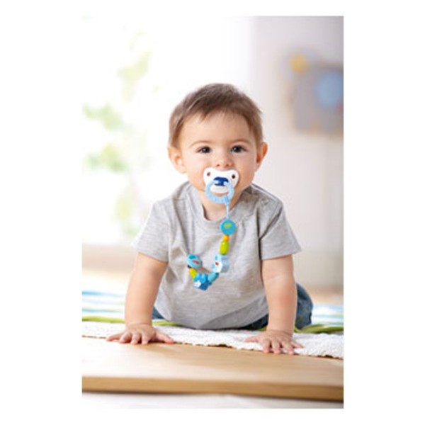 Pacifier clip: Mouse on a trip - Haba-301111