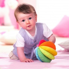 Rainbow fabric ball