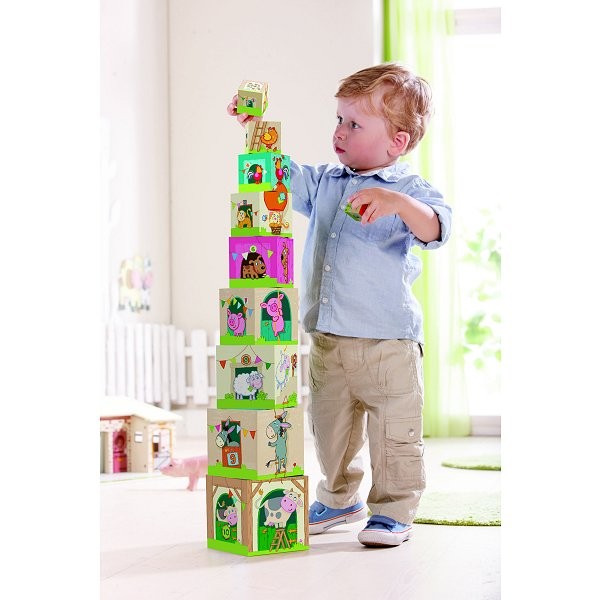 Stacking cubes: In the countryside - Haba-5879