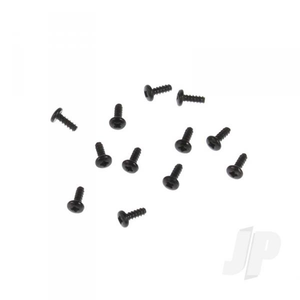 Round Head Self-Tapping Screw 2x6 (12pcs) (Volcano, Warhead, Frontier) - HBXS093