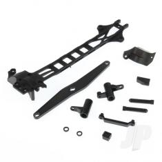 Upper Deck + Spur Gearbox Guard + Battery Cover + Steering Assembly + Servo Mount + Bushes (Volcano,
