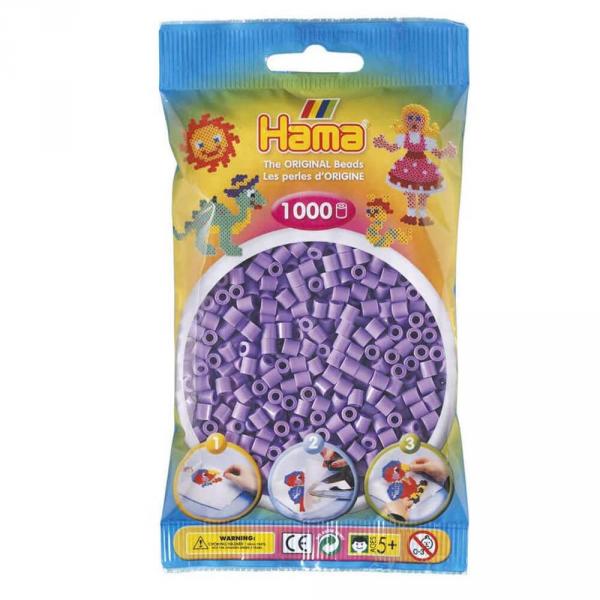 Sachet de 1000 perles Hama Midi : Violet - Hama-207-45