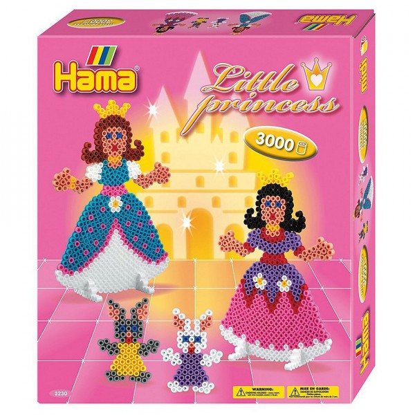 Boîte de 3000 perles et plaques Hama Midi : Les petites princesses - 3230