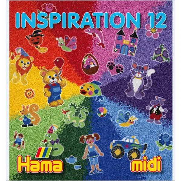 Perles à repasser Hama Midi  Livre d'inspiration 12 : 64 pages - Hama-399-12