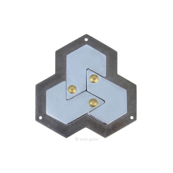 Casse tête en métal : Hexagone (Difficulté 4) - Hanayama-CP742