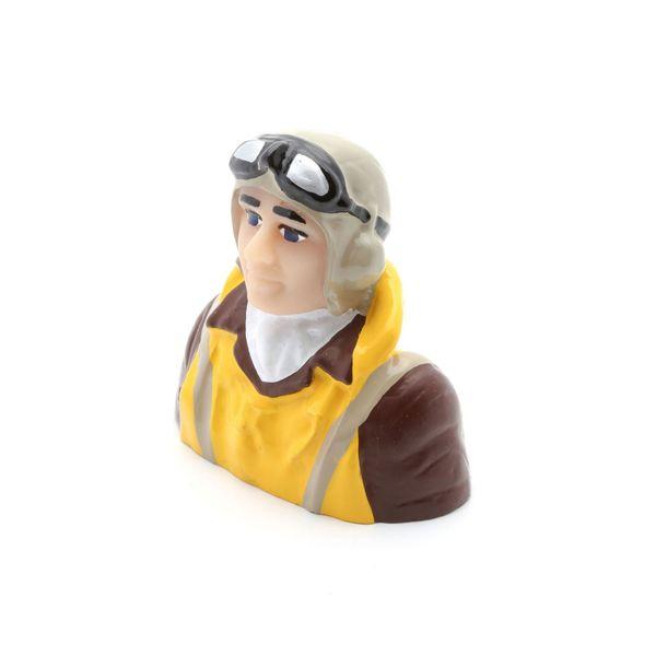 1/7 Scale WWII Pilot with Vest, Helmet & Goggles - HAN9131