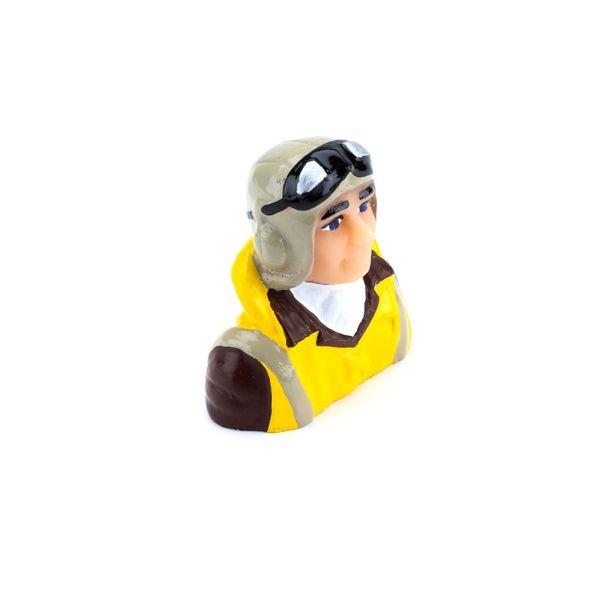 1/8 Scale WWII Pilot with Vest, Helmet & Goggles - HAN9130