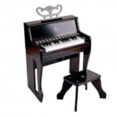 Grand piano droit avec apprentissage interactif noir
