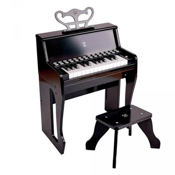 Grand piano droit avec apprentissage interactif noir - Hape-E0629
