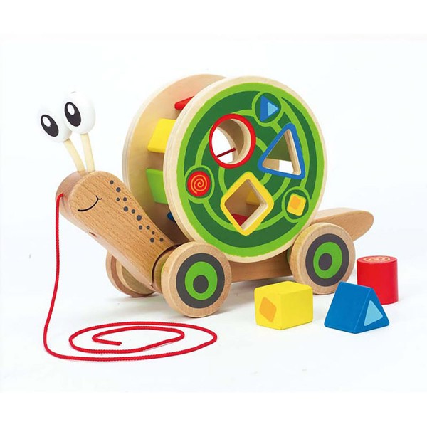 Escargot roulant avec jeu de formes - Hape-E0349