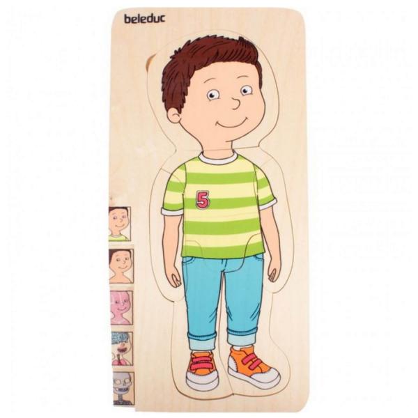 29 piece puzzle: Human body "Boy" - Hape-17170