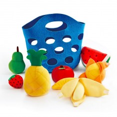 Cesta de frutas para niños.