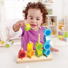 Stacking toy: Counting beads