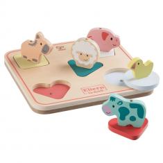 3D sound puzzle: Farm Animals