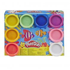 Pack de 8 pots de pâte à modeler Play-Doh : Couleurs arc-en-ciel