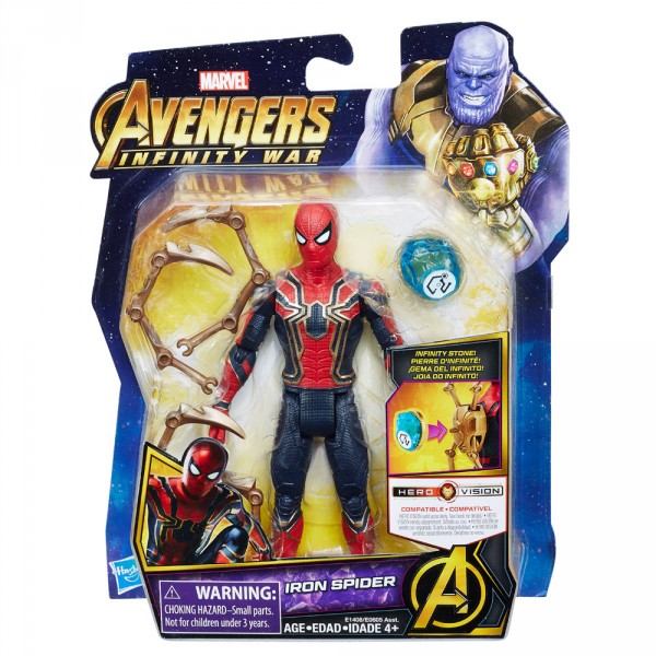 Figurine Avengers 15 cm : Infinity War : Iron Spider avec Pierre d'Infinité - Hasbro-E0605-E1408