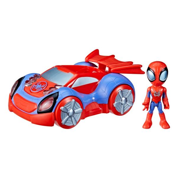 Figurine et véhicule Spidey Amazing Friends : Arachno-Bolide lumineux - Hasbro-F4530