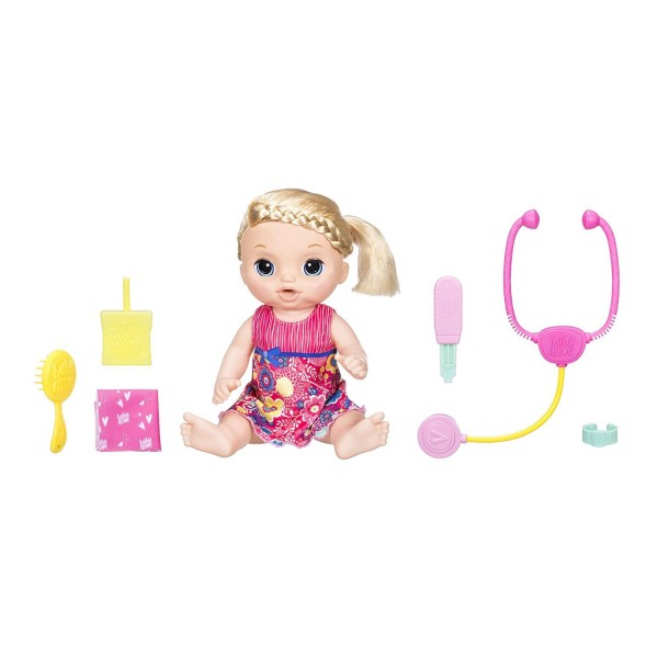 Poupée Baby Alive : Bébé est malade (Blonde) - Hasbro-C0957