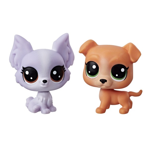 Figurine Petshop : Duo mini figurines Série 1: Pitley Bullbury et Frilly Lepapillon - Hasbro-B9389-C3008