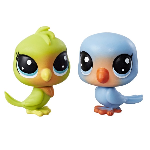 Figurine Petshop : Duo mini figurines Série 1: Leo Lovefeather et Lolly Lovington - Hasbro-B9389-C3009