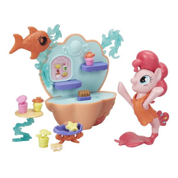 Figurine My Little Pony The Movie : Le café sous-marin de Pinkie Pie - Hasbro-C0682-C1830