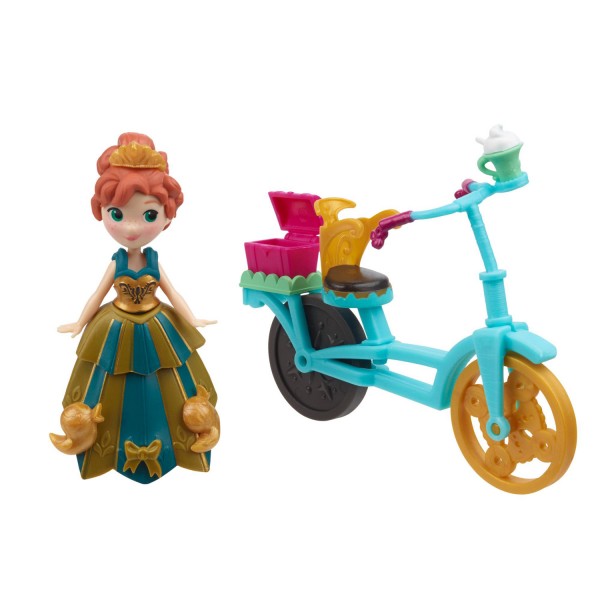 Figurine La Reine des Neiges (Frozen) : Anna et son vélo - Hasbro-B5188-B5190