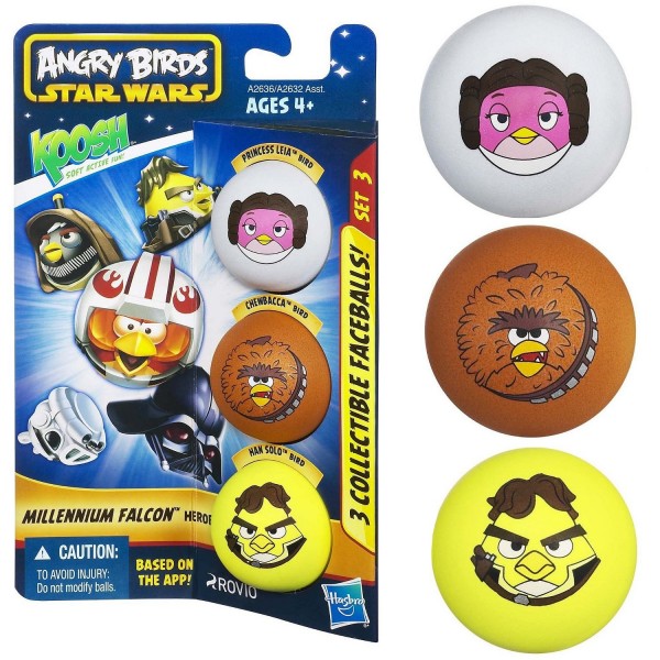Balles Personnages Koosh : Angry Birds Star Wars : Millenium Falcon - Hasbro-A2632-A2636