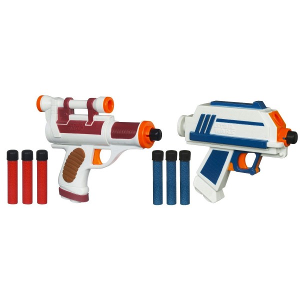 Ensemble de pistolets à flechettes Star Wars : Cad Bane VS Captain Rex - Hasbro-32339