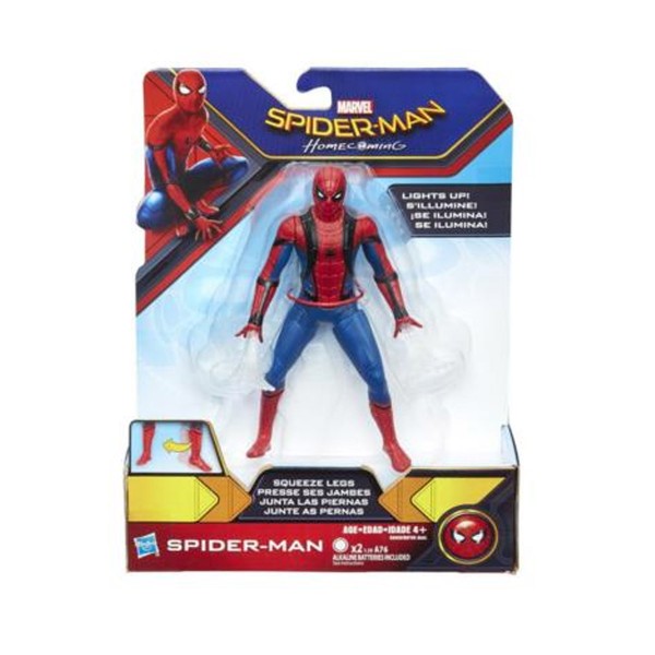 Figurine à fonction SpiderMan Homecoming 15 cm : Spiderman - Hasbro-B9765-C0420