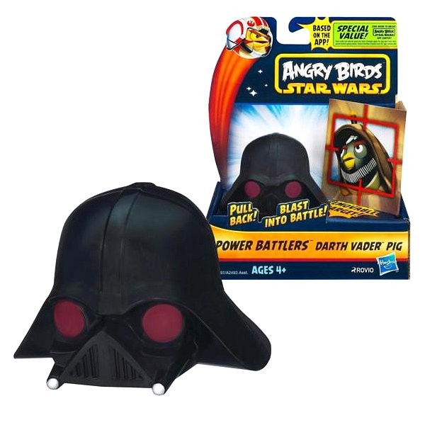 Figurine Angry Birds Star Wars : Power Battlers : Dark Vador Pig - Hasbro-A2493-A2497